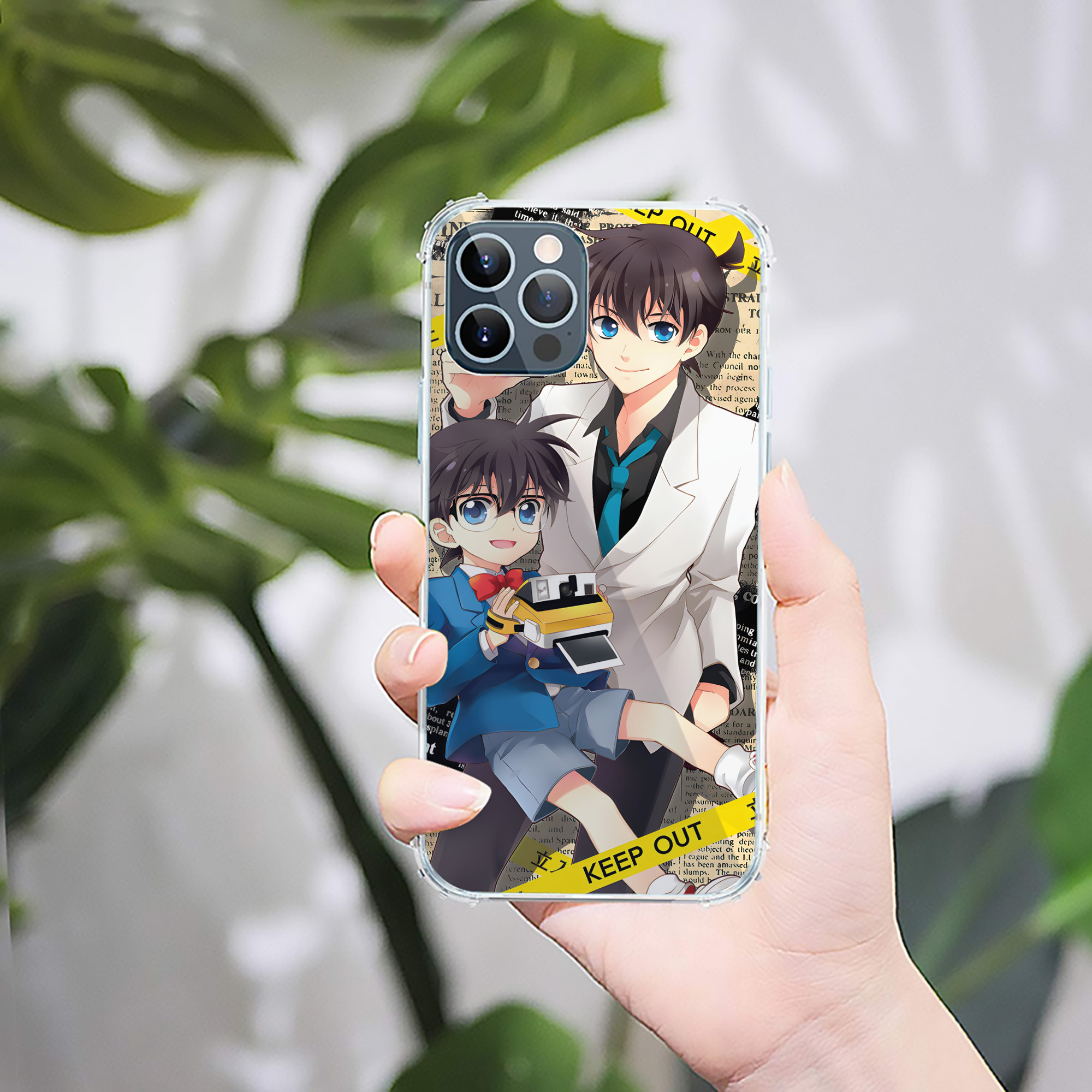 （画像用） 名探偵コナン Detective Conan 【iPhone 12シリーズ対応】透明スマホケース（クリアソフトケース）